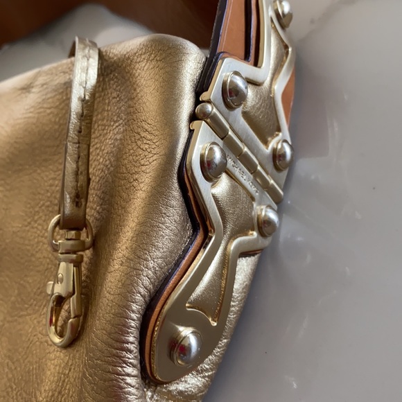 Vintage gold leather Michael Kors hobo style purse - Picture 7 of 8